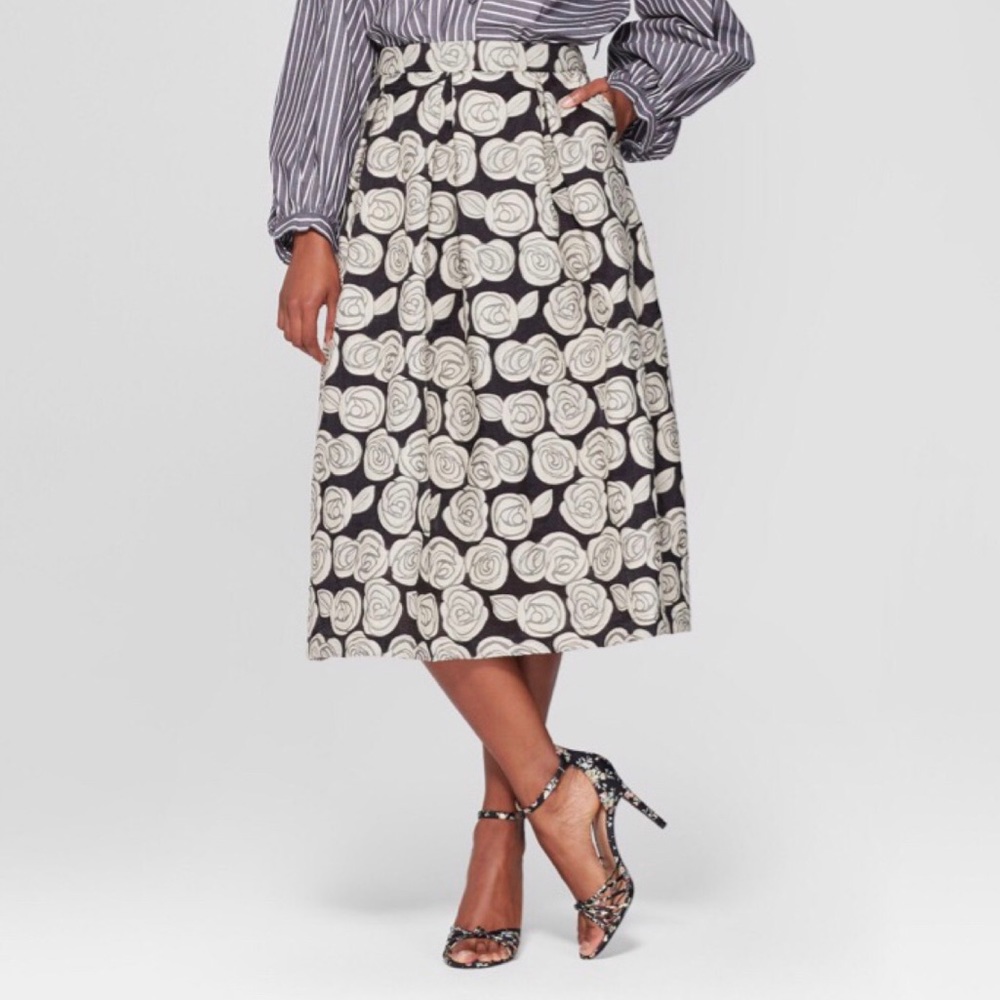 NWT Who What Wear MIDI Skirt